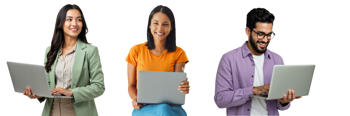 Persons with Laptop